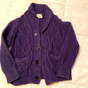 Navy blue button up sweater CrewCuts by JCrew